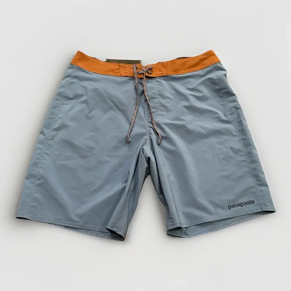 Patagonia Mens Blue Hydro Series Hydropeak Board Drawstring Shorts Size 30